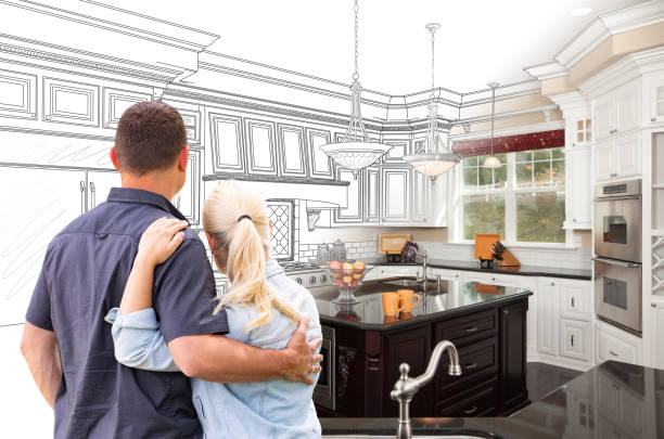Professional Cabinet Refacing technician working in Gladwyne, PA